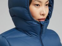 Стеганый пуховик с натуральным пухом