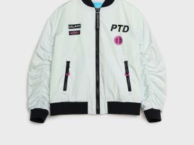 Куртка текстильная с полиуретановым покрытием для девочек (ветровка)