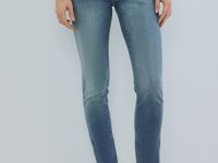 Джинсы Skinny с высокой посадкой, Синий