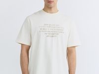 Футболка с принтом и вышивкой, Белый