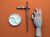 Палитра художественная керамическая "Инь Ян"