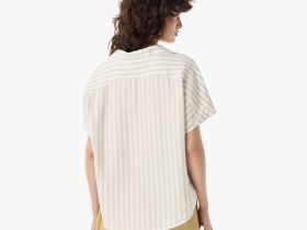 Женская рубашка Lacoste из смеси льна