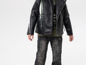 Куртка кожаная для мальчиков