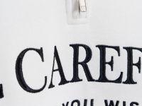 Свитшот с воротником-стойкой для девочек, Белый