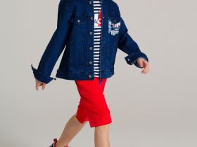 Куртка текстильная джинсовая для мальчиков