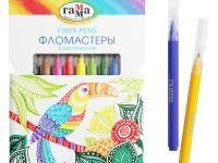 Набор фломастеров Гамма "Классические" 10 цв., смываемые, картон. упак., европодвес