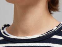 Лонгслив из хлопка в полоску