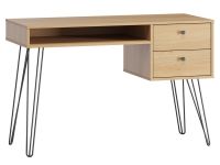 Письменный стол Крейн-2 120x50 Дуб Барбера/Черный