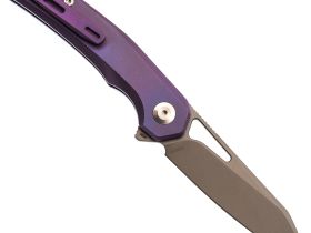 Складной нож Dr.Tech D4281P, сталь M390, рукоять TC4, фиолетовый