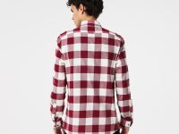 Мужская клетчатая рубашка Lacoste Slim Fit