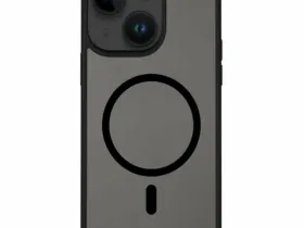 Чехол-накладка Wiwu (FGG-011) для Apple iPhone 15 Pro пластиковый прозрачно-черный (черная рамка)