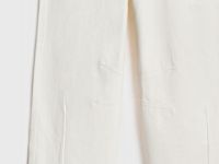 Джинсы объёмного кроя для девочек, Белый