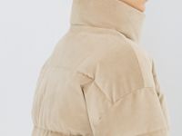 Утеплённая куртка из вельвета, Бежевый