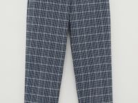 Зауженные брюки в клетку на средней посадке