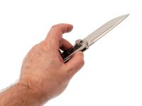 Складной нож TUOTOWN Espada, сталь Tmax, рукоять Grey Crystal Ti/Chaotic Gold CF