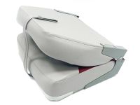 Кресло складной мягкое Classic Low Back Seat (серый/красный)