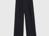 Брюки с защипами для девочек, Черный