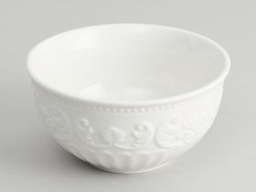 Салатник Emboss White