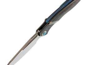 Нож складной RK1902 Rikeknife, сталь M390, рукоять титан/карбон, красный