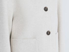 Куртка из пальтовой ткани, Бежевый