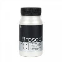 Краска декоративная Brosco 100 мл Белое Серебро