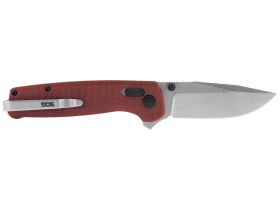 Складной нож SOG Terminus XR, сталь D2 SW, рукоять G-10, красный (коробка)
