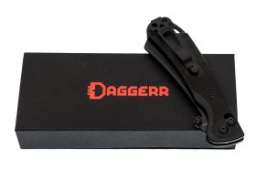 Складной нож Daggerr Begemot Slim All Black, сталь VG-10, рукоять G10