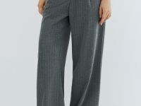 Трикотажные прямые брюки, Серый