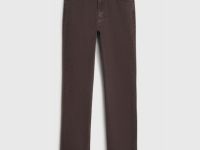 Прямые джинсы со средней посадкой, Коричневый