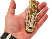 Складной нож Steelclaw "Крыса Архангел", сталь VG-10, рукоять латунь