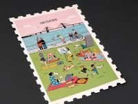 Открытка "Марка. Saint Petersburg, Севкабель"