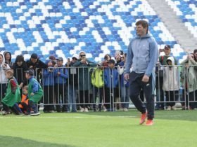 Андрей Аршавин забил свои первые голы на стадионе в Якутске