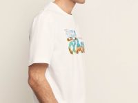 Футболка из хлопка с принтом