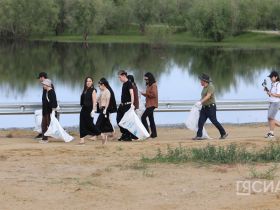 В Якутске прошел субботник «Особенности национальной уборки»