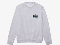 Мужская домашнаяя толстовка Lacoste из хлопкового флиса