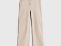 Прямые брюки из вельвета, Бежевый