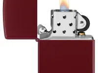 Зажигалка ZIPPO Classic с покрытием Merlot, латунь/сталь, бордовая, глянцевая, 38x13x57 мм
