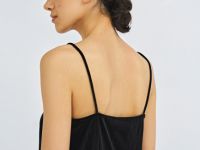 Бархатный топ с кружевом, Черный