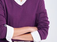 Джемпер с v-образным вырезом