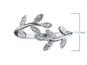 Кольцо из серебра э0612кц01157400_white