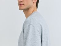 Свитшот с имитацией футболки, Серый