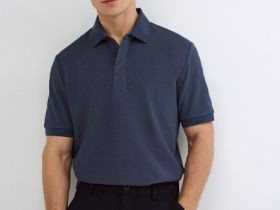 Поло из пике, Синий