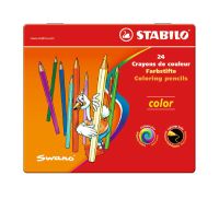 Набор карандашей цветных Stabilo "Swano Color" 24 цв в металле