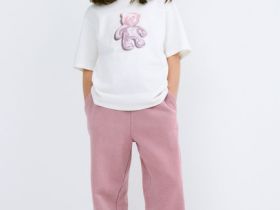 Футболка с принтом для девочек, Белый