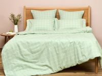 Постельное белье полукомплект Quadretti, зеленое