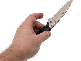 Складной нож Prime D2 Satin, Carbon, Kizlyar Supreme