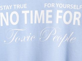 Свитшот с принтом для девочек, Голубой