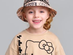 Панама текстильная для девочек