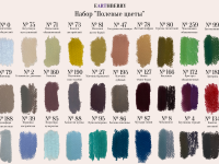 Набор пастели сухая, мягкая ручной работы EARTHBERRY "Полевые цветы", 30 цветов