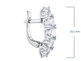 Серьги из белого золота э4712сг08200951